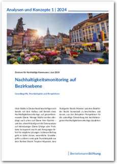 Cover Nachhaltigkeitsmonitoring auf  Bezirksebene