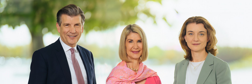 Ralph Heck, Brigitte Mohn and Daniela Schwarzer