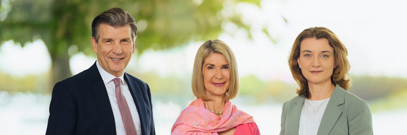 Ralph Heck, Brigitte Mohn and Daniela Schwarzer