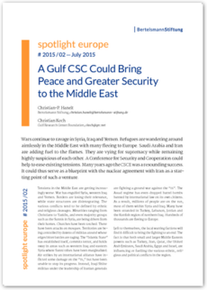 Cover spotlight europe 02/2015: A Gulf CSC Could Bring Peace and Greater Security to the Middle East