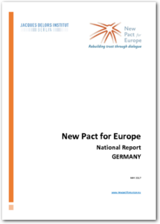 Cover New Pact for Europe: National Report Germany