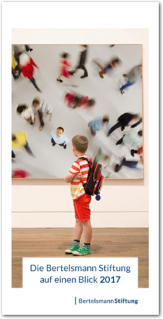 Cover Die Bertelsmann Stiftung auf einen Blick 2017