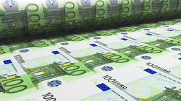 Geldpresse Geld Banknoten ausdrucken Geldscheine Euroscheine Inflation Staatsbankrott Banking gelddrucken Illustration Computerausdruck drucken Druckmaschine EU Währung Gelddruck Grafik Symbolbild symbolisch Euro Europa Falschgeld