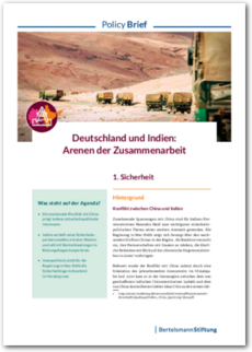 Cover Deutschland und Indien - Arenen der Zusammenarbeit - 1. Sicherheit