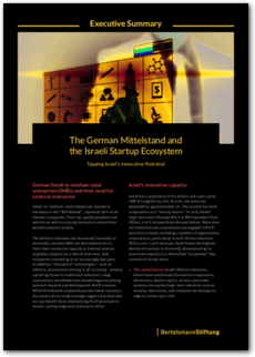Cover Executive Summary – The German Mittelstand and the Israeli Startup Ecosystem (in englischer Sprache)
