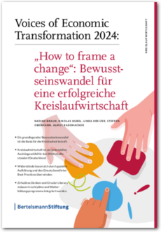 Cover Voices of Economic Transformation 2024: „How to frame a change“: Bewusstseinswandel für eine erfolgreiche Kreislaufwirtschaft