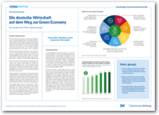 Cover Zusammenfassung "Die deutsche Wirtschaft auf dem Weg zur Green Economy"