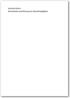Cover Demokratie und Führung als Zukunftsaufgabe