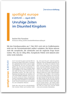 Cover spotlight europe 01/2015: Unruhige Zeiten im Disunited Kingdom