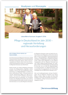 Cover Pflege in Deutschland im Jahr 2030