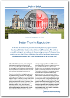 Cover Policy Brief 2/2019 - Better than Its Reputation