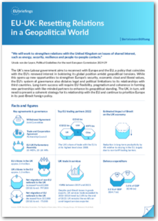 Cover EU-UK: Resetting Relations in a Geopolitical World