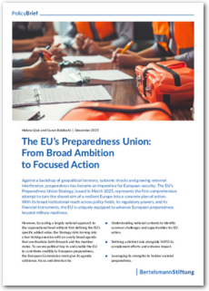 Cover The EU’s Preparedness Union: From Broad Ambition to Focused Action