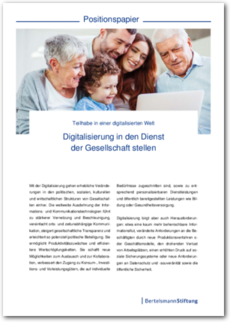 Cover Digitalisierung in den Dienst der Gesellschaft stellen