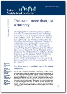 Cover Zukunft Soziale Marktwirtschaft - Impulse 01/2015: The euro – more than just a currency
