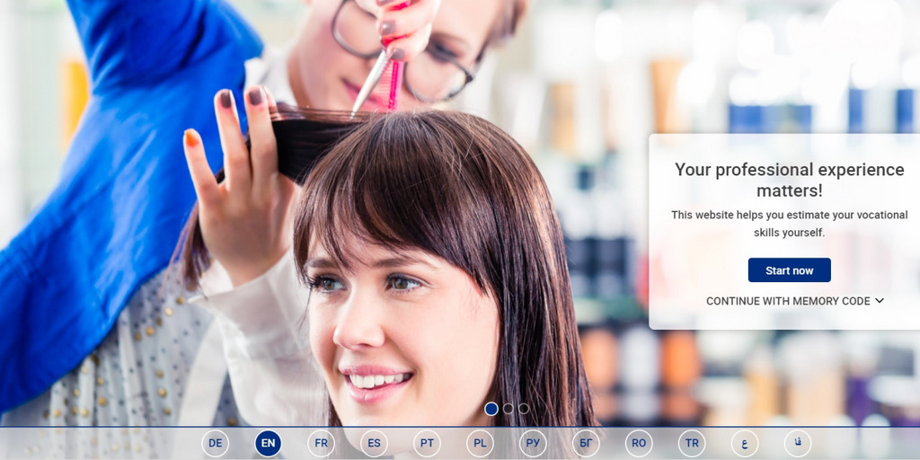 Frau beim Friseur