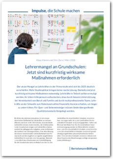 Cover Lehrermangel an Grundschulen