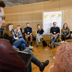 Teilnehmer beim Barcamp