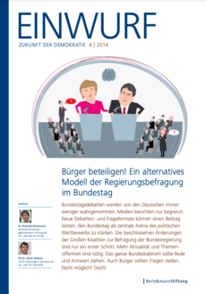 Cover EINWURF 4/2014 - Bürger beteiligen! Ein alternatives Modell der Regierungsbefragung im Bundestag