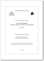 Cover Betreute Wohngruppen (Pilotstudie)