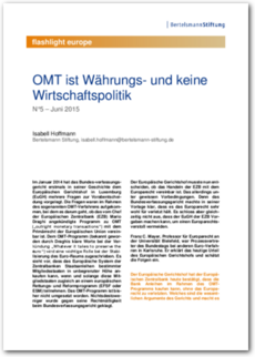 Cover flashlight europe 05/2015: OMT ist Währungs- und keine Wirtschaftspolitik