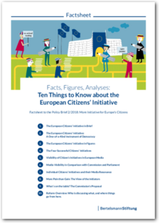 Cover Factsheet to the Policy Brief 2/2018: More Initiative for Europe’s Citizens