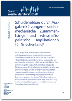 Cover Impulse #2015/07: <br/> Schuldenabbau durch Ausgabenkürzungen – saldenmechanische Zusammenhänge und wirtschaftspolitische Implikationen für Griechenland*