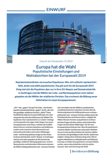 Cover EINWURF 1/2019 - Europa hat die Wahl