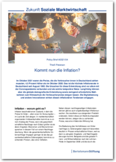 Cover Policy Brief #2021/04: Kommt nun die Inflation?