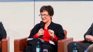 Dr. Gertrud Demmler, Vorständin Siemens-Betriebskrankenkasse in der Paneldiskussion.