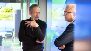 Zwei Soundingboardmitglieder im Gespräch