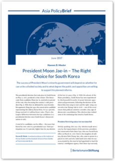 Cover President Moon Jae-in − The Right Choice for South Korea