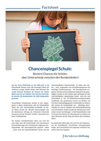 Cover Factsheet Chancenspiegel Schule: