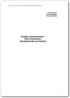 Cover Sozialer Zusammenhalt                                                                                  