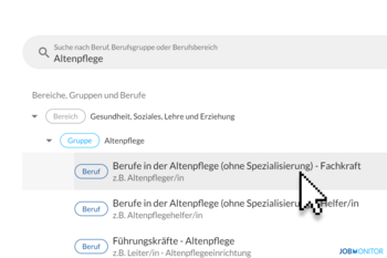 Neue Auswahlsuche ist zu sehen