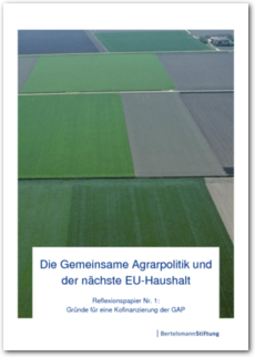 Cover Die Gemeinsame Agrarpolitik und der nächste EU-Haushalt, Reflexionspapier Nr. 1
