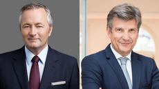 Dr. Hannes Ametsreiter (links) und Dr. Ralph Heck. © Vodafone / © Sebastian Pfütze