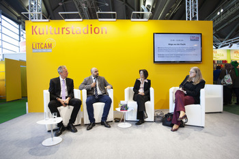 Veranstaltung auf der Buchmesse 2018 mit Expert:innen aus "Europas Zukunft"