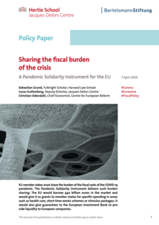 Cover Sharing the fiscal burden of the crisis