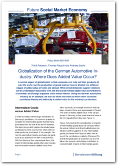 Cover Policy Brief #2019/01: Globalization of the German Automotive Industry: Where Does Added Value Occur?