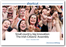 Cover SHORTCUT 3 - Small country, big innovation: The Irish Citizens‘ Assembly
