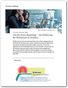 Cover Von der Kette abgehängt - Die Förderung der Blockchain in Ostasien