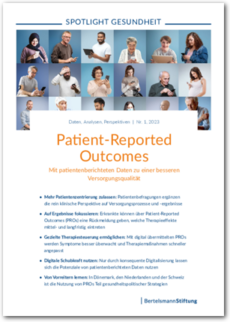 Cover SPOTLIGHT GESUNDHEIT: Patient-Reported Outcomes