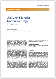 Cover flashlight europe 01/2014: Justizkonflikt oder Normalisierung?