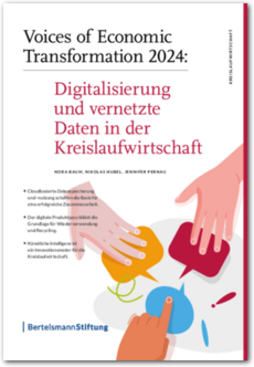 Cover Voices of Economic Transformation 2024: Digitalisierung und vernetzte Daten in der Kreislauf­wirtschaft