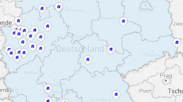 KECK-Kommunen auf Deutschlandkarte