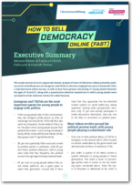 Cover How to Sell Democracy Online (Fast) - Executive Summary