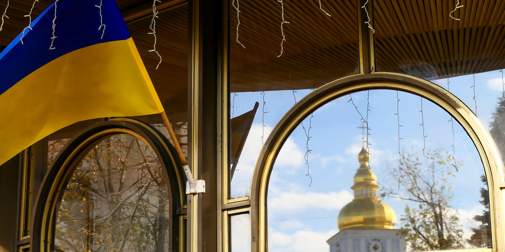 St. Michael's Golden-Domed Kloster und goldene Kuppeln