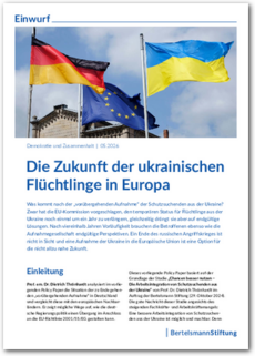 Cover EINWURF 05/2026: Die Zukunft der ukrainischen Flüchtlinge in Europa