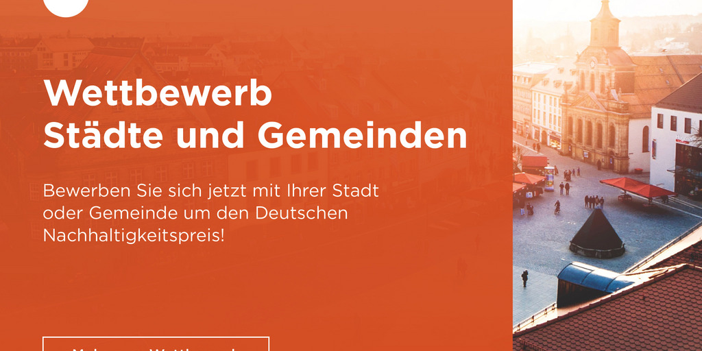 Onlinebanner des Deutschen Nachhaltigkeispreis für Kommunen